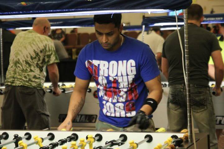 Kids Playing Foosball